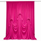 Fuchsia Spandex Pre-Sewn Dramatic Drape Backdrop Curtain – 13ft × 20ft 4-Way Stretch Wrinkle-Free 18