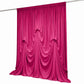 Fuchsia Spandex Pre-Sewn Dramatic Drape Backdrop Curtain – 13ft × 20ft 4-Way Stretch Wrinkle-Free 18