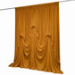 Gold Spandex Pre-Sewn Dramatic Drape Backdrop Curtain – 13ft × 20ft 4-Way Stretch Wrinkle-Free 180GS