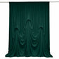 Hunter Emerald Green Spandex Pre-Sewn Dramatic Drape Backdrop Curtain – 13ft × 20ft 4-Way Stretch Wr
