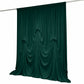 Hunter Emerald Green Spandex Pre-Sewn Dramatic Drape Backdrop Curtain – 13ft × 20ft 4-Way Stretch Wr