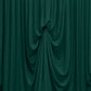 Hunter Emerald Green Spandex Pre-Sewn Dramatic Drape Backdrop Curtain – 13ft × 20ft 4-Way Stretch Wr