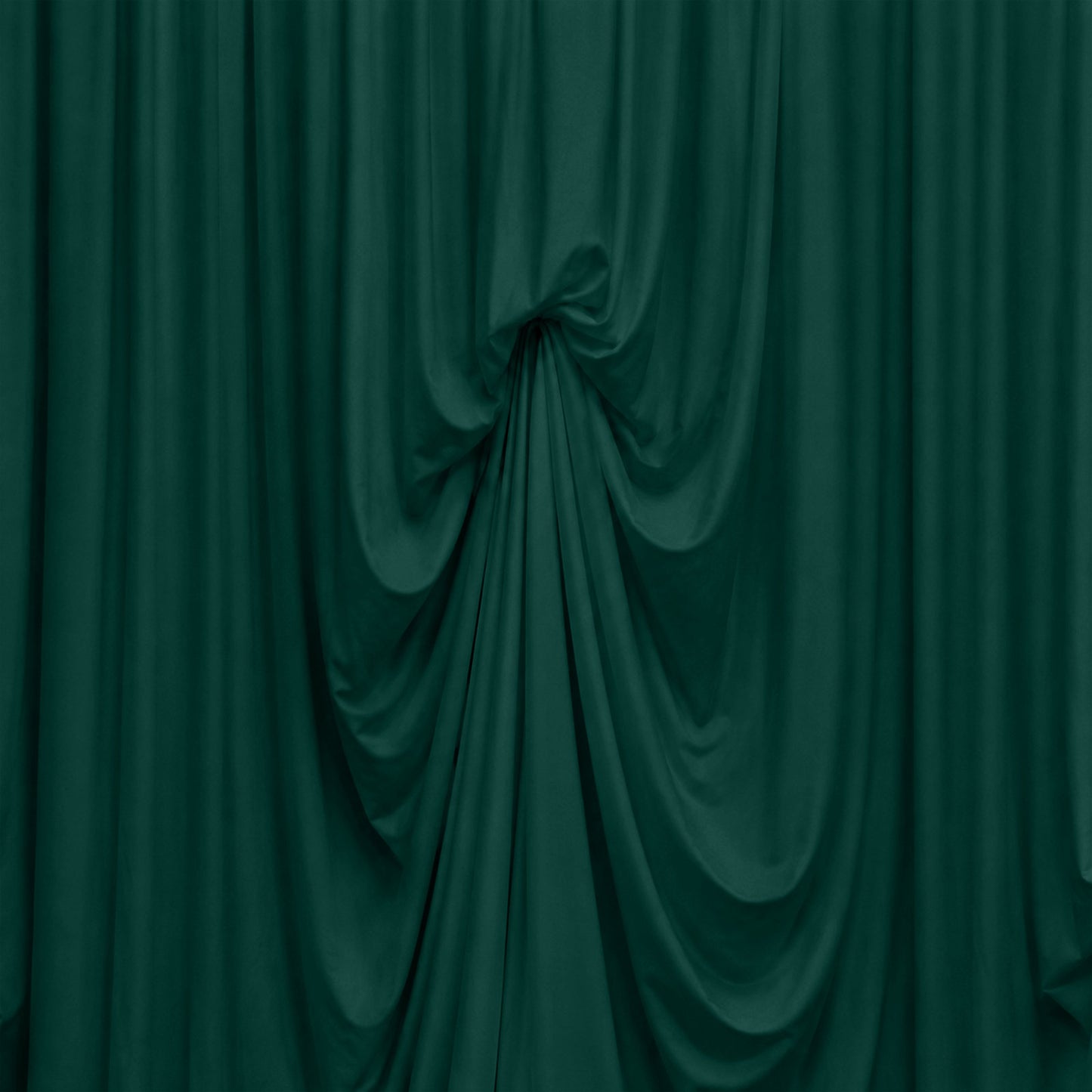 Hunter Emerald Green Spandex Pre-Sewn Dramatic Drape Backdrop Curtain – 13ft × 20ft 4-Way Stretch Wr