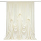 Ivory Spandex Pre-Sewn Dramatic Drape Backdrop Curtain – 13ft × 20ft 4-Way Stretch Wrinkle-Free 180G