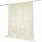 Ivory Spandex Pre-Sewn Dramatic Drape Backdrop Curtain – 13ft × 20ft 4-Way Stretch Wrinkle-Free 180G