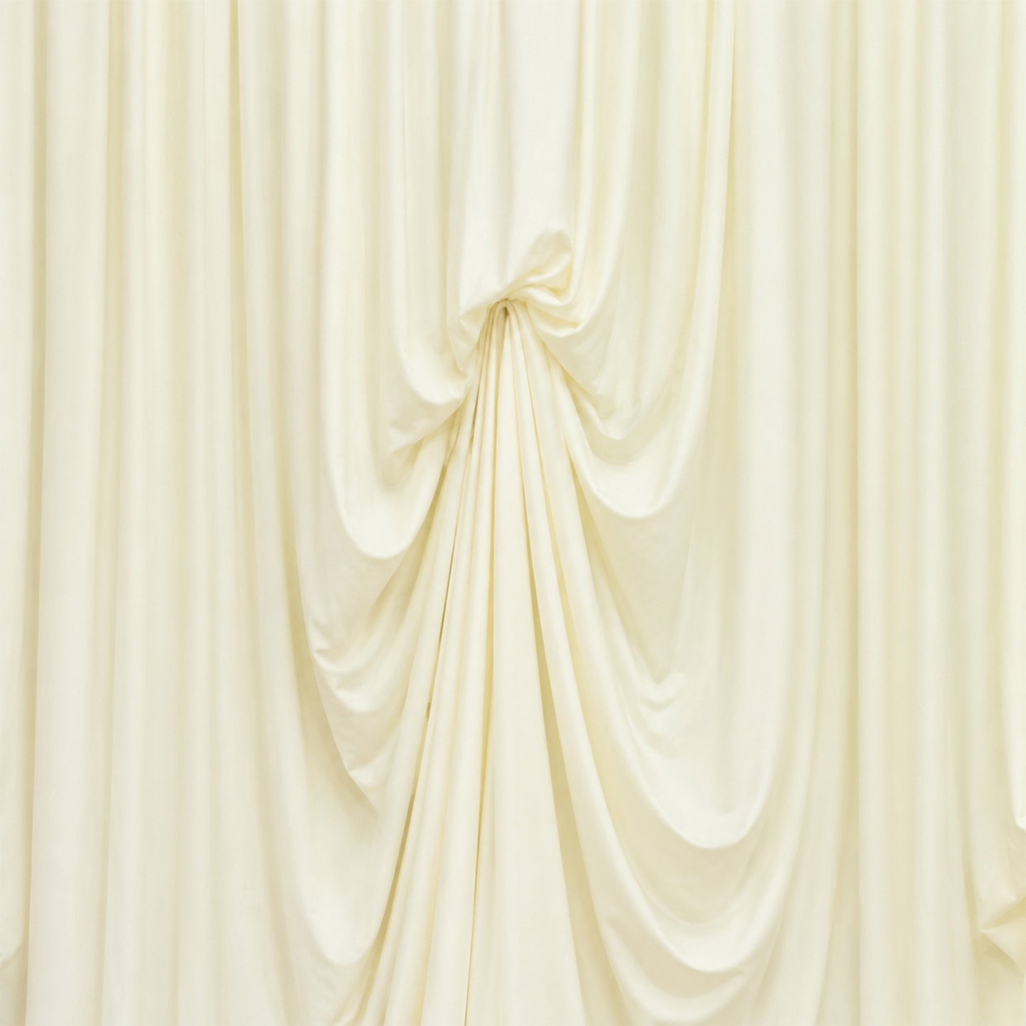 Ivory Spandex Pre-Sewn Dramatic Drape Backdrop Curtain – 13ft × 20ft 4-Way Stretch Wrinkle-Free 180G