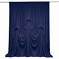 Navy Blue Spandex Pre-Sewn Dramatic Drape Backdrop Curtain – 13ft × 20ft 4-Way Stretch Wrinkle-Free 