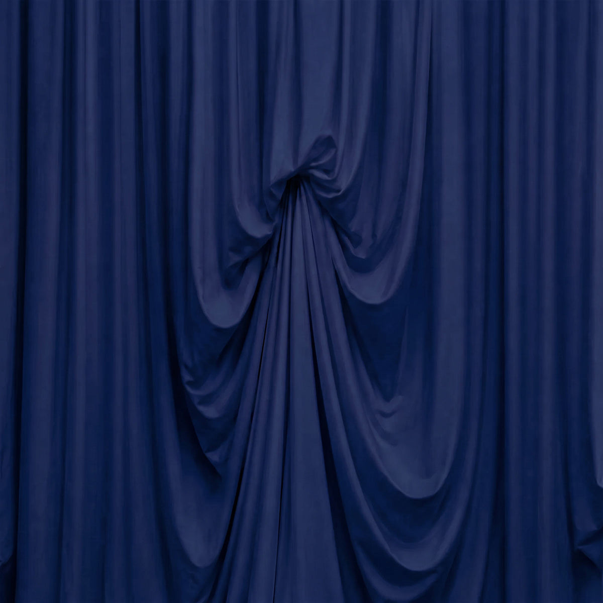 Navy Blue Spandex Pre-Sewn Dramatic Drape Backdrop Curtain – 13ft × 20ft 4-Way Stretch Wrinkle-Free 