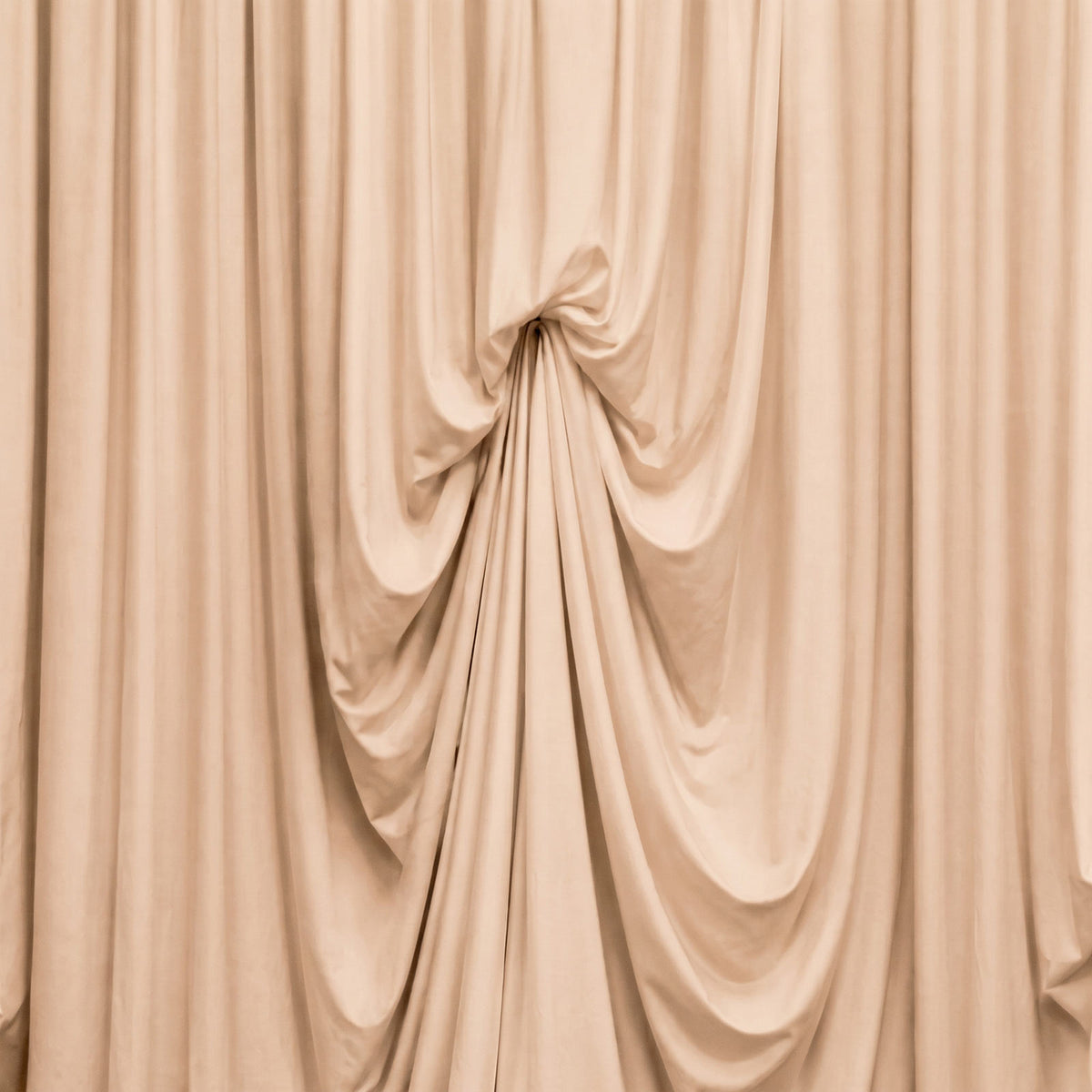 Nude Spandex Pre-Sewn Dramatic Drape Backdrop Curtain – 13ft × 20ft 4-Way Stretch Wrinkle-Free 180GS