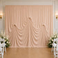 Nude Spandex Pre-Sewn Dramatic Drape Backdrop Curtain – 13ft × 20ft 4-Way Stretch Wrinkle-Free 180GS
