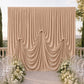 Nude Spandex Pre-Sewn Dramatic Drape Backdrop Curtain – 13ft × 20ft 4-Way Stretch Wrinkle-Free 180GS
