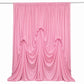Pink Spandex Pre-Sewn Dramatic Drape Backdrop Curtain – 13ft × 20ft 4-Way Stretch Wrinkle-Free 180GS