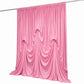 Pink Spandex Pre-Sewn Dramatic Drape Backdrop Curtain – 13ft × 20ft 4-Way Stretch Wrinkle-Free 180GS