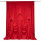 Red Spandex Pre-Sewn Dramatic Drape Backdrop Curtain – 13ft × 20ft 4-Way Stretch Wrinkle-Free 180GSM