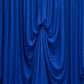 Royal Blue Spandex Pre-Sewn Dramatic Drape Backdrop Curtain – 13ft × 20ft 4-Way Stretch Wrinkle-Free