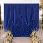 Royal Blue Spandex Pre-Sewn Dramatic Drape Backdrop Curtain – 13ft × 20ft 4-Way Stretch Wrinkle-Free