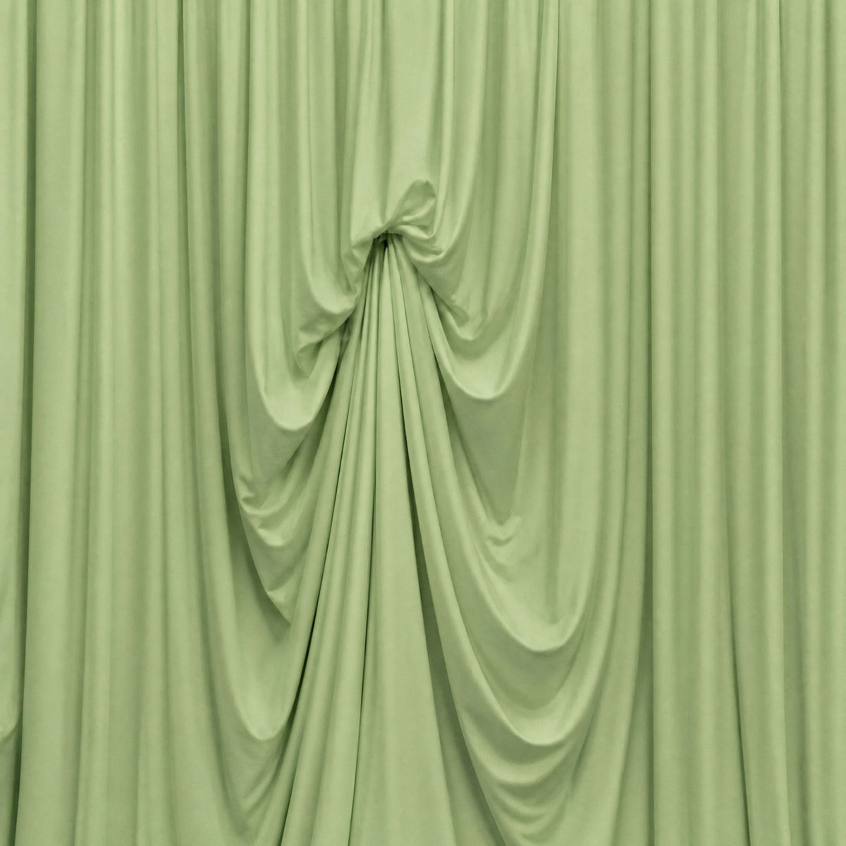 Sage Green Spandex Pre-Sewn Dramatic Drape Backdrop Curtain – 13ft × 20ft 4-Way Stretch Wrinkle-Free