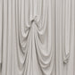 Silver Spandex Pre-Sewn Dramatic Drape Backdrop Curtain – 13ft × 20ft 4-Way Stretch Wrinkle-Free 180