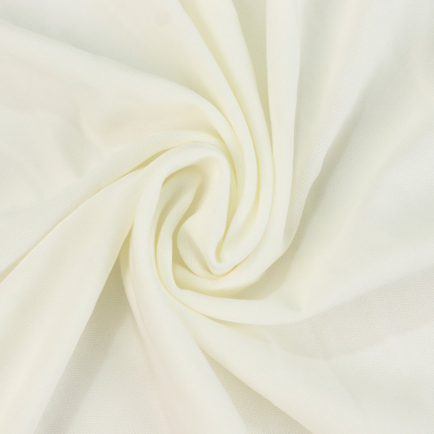 Ivory stretch spandex fabric drape, wrinkle-free ceiling liner.