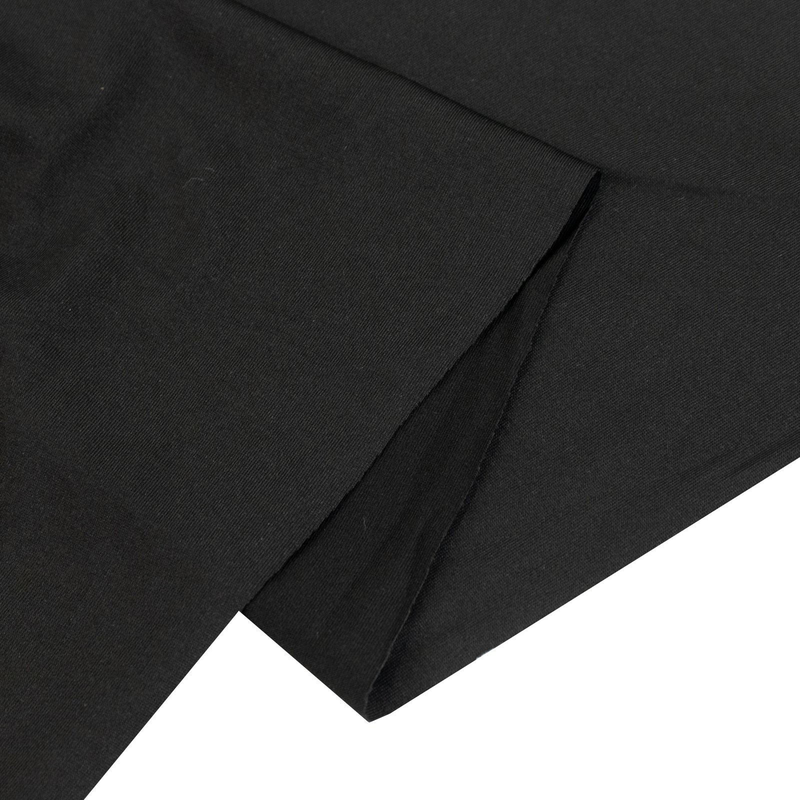 Black stretch spandex tent ceiling drape fabric, 25ft x 36ft, wrinkle-free.