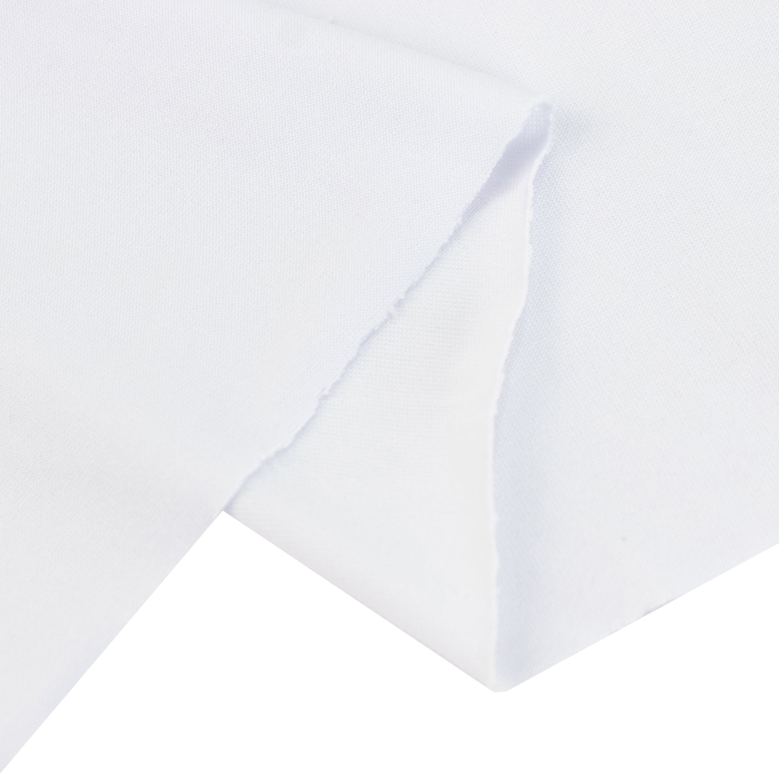 White stretch spandex tent ceiling drape, 25ft x 36ft, wrinkle-free fabric.