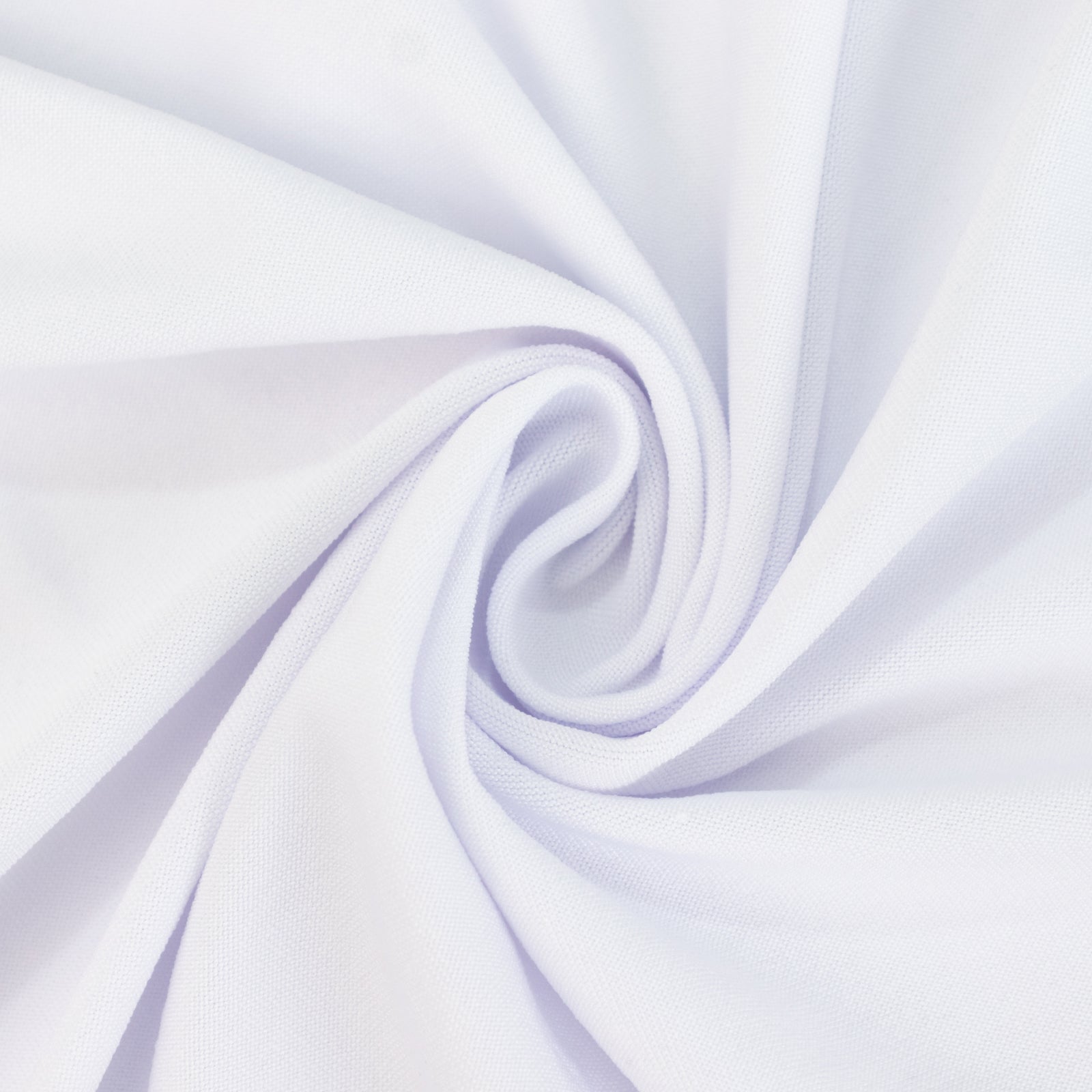 White stretch spandex tent drape fabric, 25ft x 36ft, wrinkle-free.