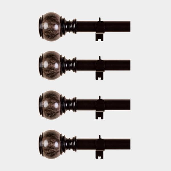 12-pk 42-126in Adjustable Curtain Rod Set | TCFLinen