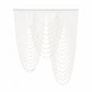 White faux pearl beaded curtain backdrop for doorway or wall décor.