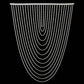 Faux Pearl Beaded Curtain – White Single Swag Valance Backdrop for Doorway, Arch or Wall Décor, 4ft 