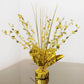 6 Pack Metallic Gold Star Foil Spray Centerpiece Table Decoration, 13" Free Standing Gleam 'N Burst Party Accessories