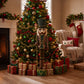 Nutcracker Soldier Figurine with Green Houndstooth Jacket, Star Staff & Gold Trim - 45" Tall Freesta