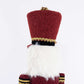 Nutcracker Soldier Figurine with Red Houndstooth Jacket & Pants, Star Staff & Gold Trim - 45" Tall F