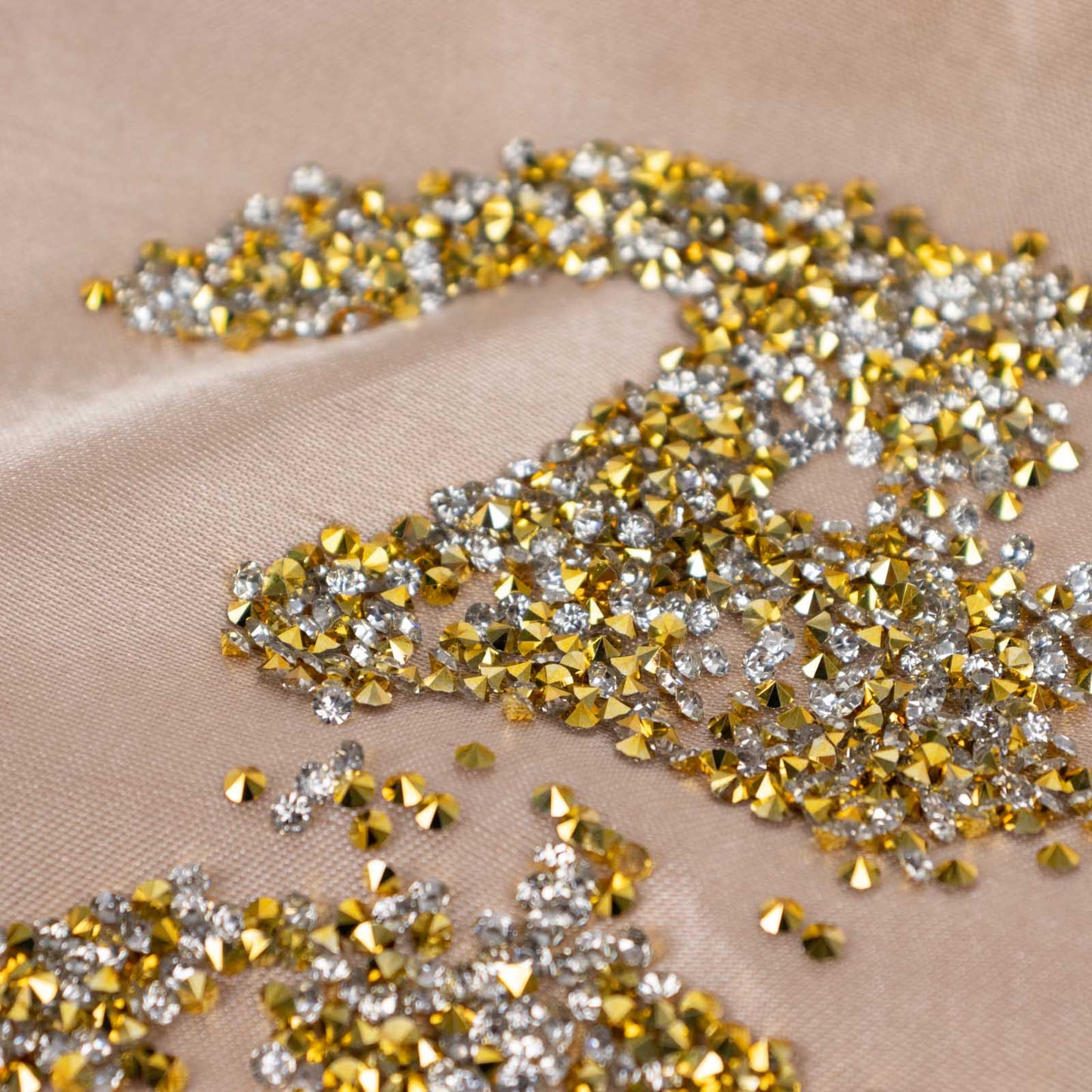 14400 Pcs Gold Silver Rhinestones Wedding Table Scatters, Faux Diamond Gems Vase Fillers - 3mm