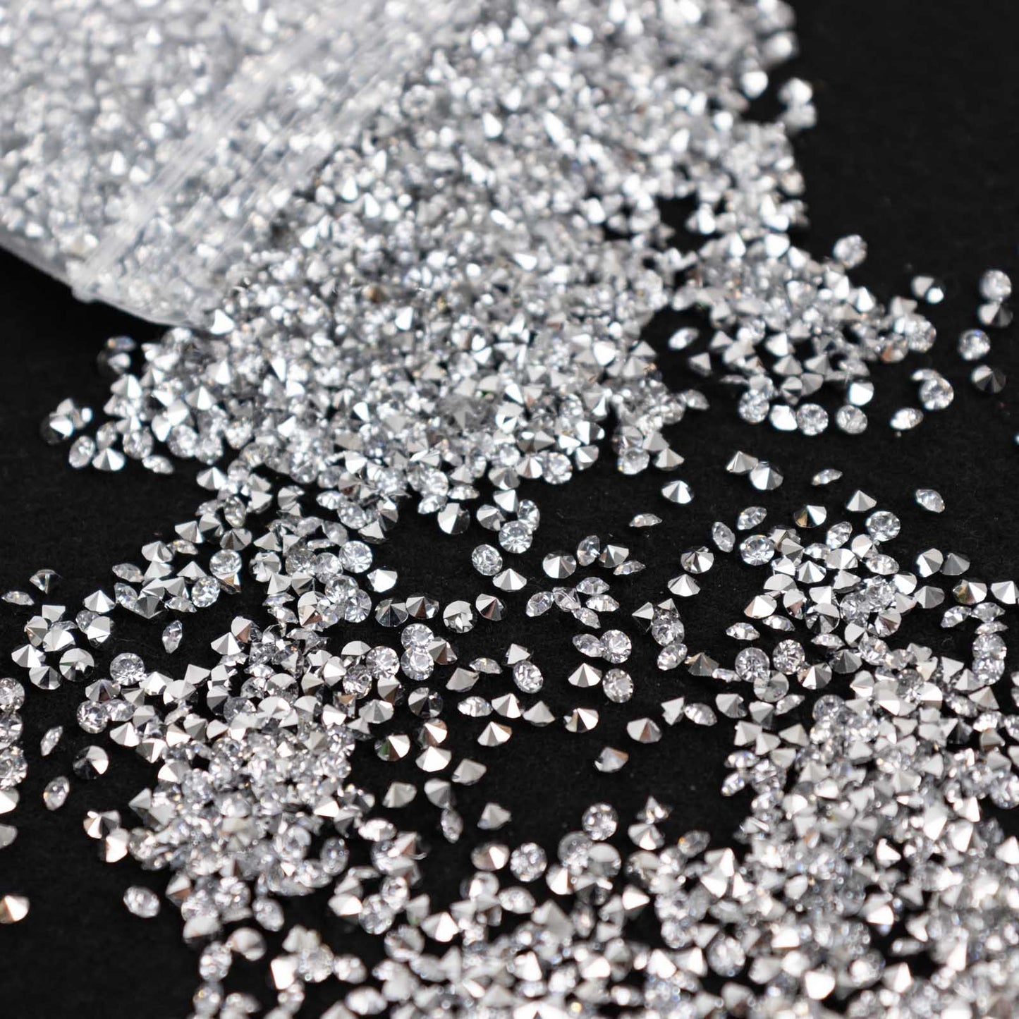 14400 Pcs Silver Rhinestones Wedding Table Scatters, Faux Diamond Gems Vase Fillers - 3mm