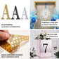 Black decorative rhinestone letter stickers for DIY crafts.