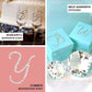 12 Pack | 1.5" Clear Rhinestone Monogram Letter Jewel Sticker Self Adhesive DIY Diamond Decor - and