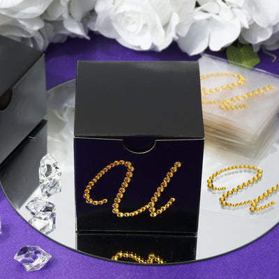 Glamorous Crafting with Gold Rhinestone Stickers