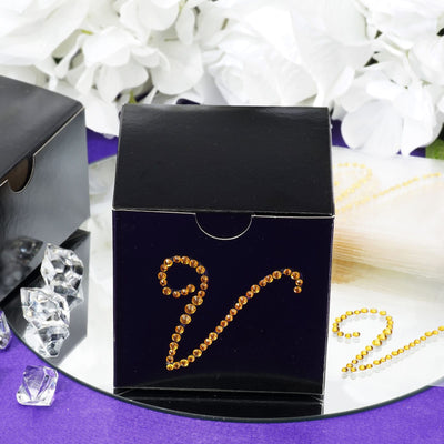 Glamorous DIY Crafting with Gold Rhinestone Stickers