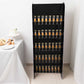 5ft Glossy Black 5-Tier 40 Champagne Glass Holder Wall Stand, Wine Glass Standing Rack