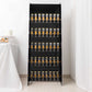 5ft Glossy Black 5-Tier 40 Champagne Glass Holder Wall Stand, Wine Glass Standing Rack