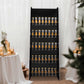 5ft Glossy Black 5-Tier 40 Champagne Glass Holder Wall Stand, Wine Glass Standing Rack
