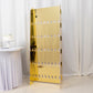5ft Gold Mirror Finish 5-Tier 40 Champagne Glass Holder Wall Stand, Foam Board Wine Glass Standing Rack
