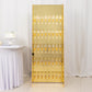 5ft Gold Mirror Finish 5-Tier 40 Champagne Glass Holder Wall Stand, Foam Board Wine Glass Standing Rack