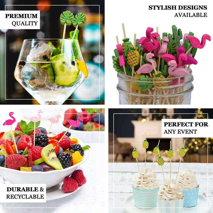 Colorful bamboo wooden tongs for eco-friendly entertaining and decoration.