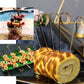 5" Eco Friendly Black Loop Ring Party Picks for appetizers and cocktails.