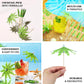 6" Green Tropical Leaf Parasol Cocktail Drink Umbrella Picks on drinks.