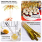 Gold firework frills cake toppers for festive cupcake decoration.