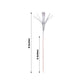 Silver firework frills cake toppers on bamboo sticks for festive decoration.