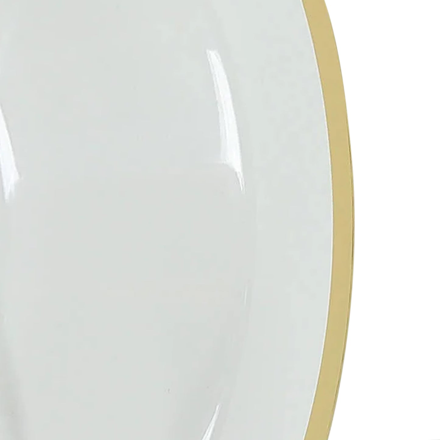 20 Pack Clear Disposable Salad Soup Bowls with Gold Rim, 12oz Round Plastic Dessert Serving Bowls