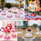 10 Pack Lavender Peony Cardboard Paper Table Mats with Gold Foil Edges 14"